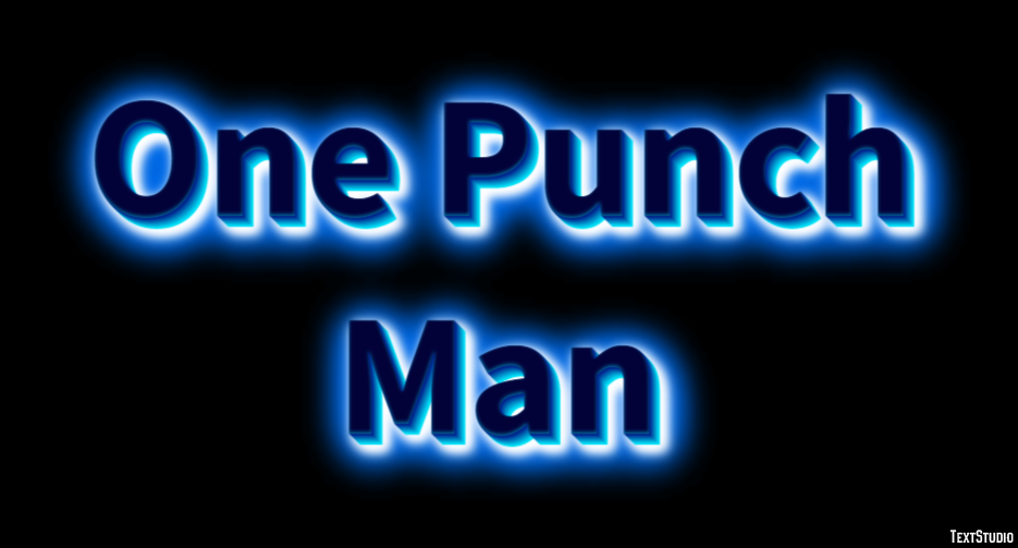 One Punch Man Text Effect
