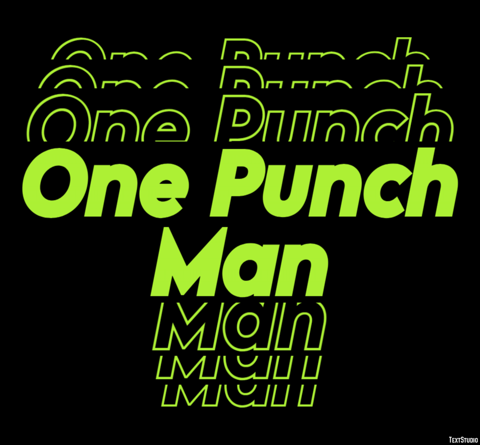 One Punch Man Text Effect