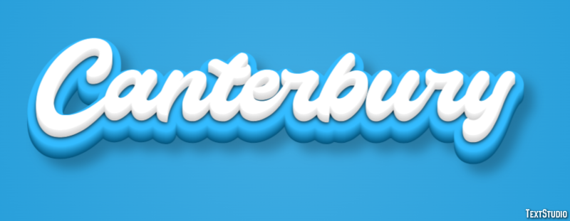 Canterbury Efeito de texto