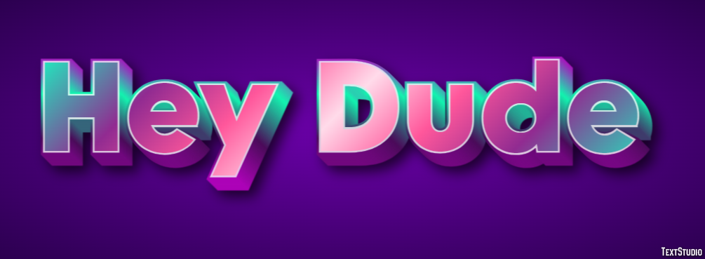 Hey Dude Text Effect