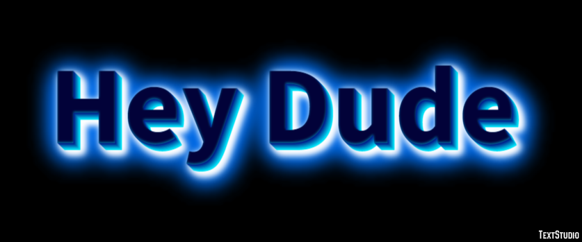 Hey Dude Text Effect