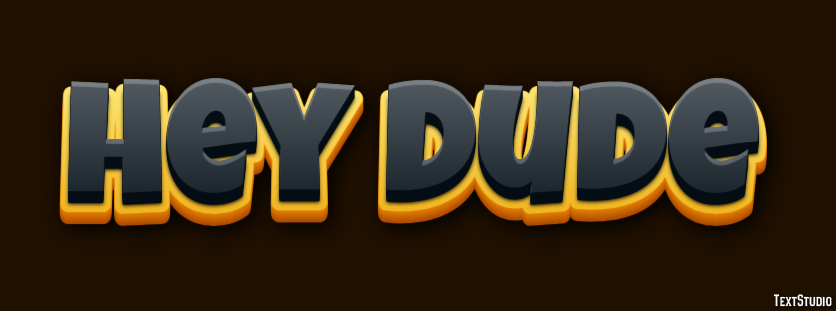 Hey Dude Text Effect