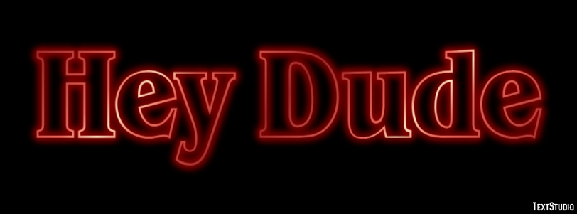 Hey Dude Text Effect