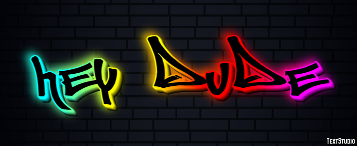 Hey Dude Text Effect