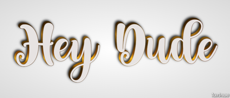 Hey Dude Text Effect