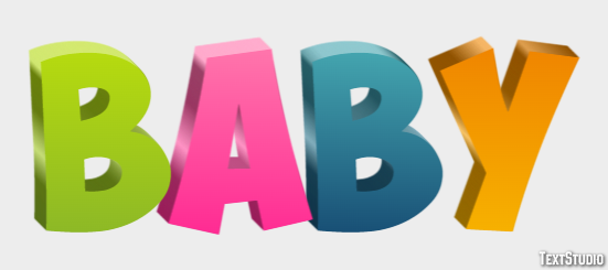 Baby Efeito de texto