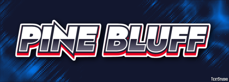 Pine Bluff Text Effect
