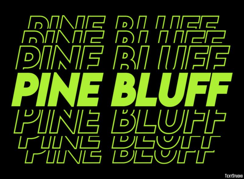 Pine Bluff Effetto testo
