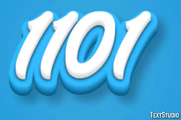 1101 Efekt tekstowy