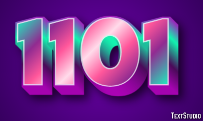 1101 Efekt tekstowy