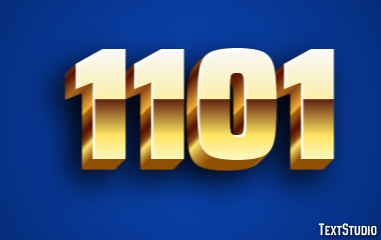 1101 Efekt tekstowy