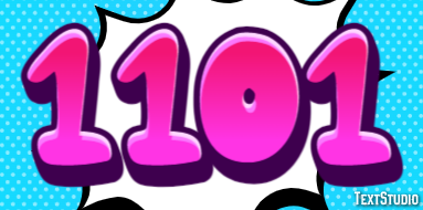 1101 Efekt tekstowy