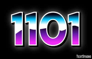 1101 Efekt tekstowy