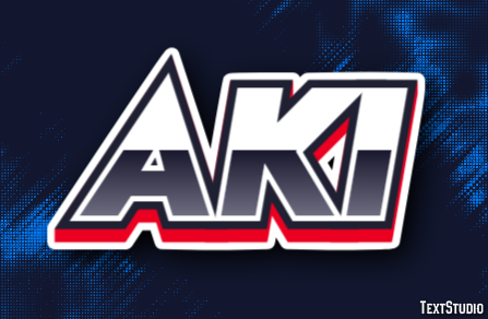 Aki Text Effect