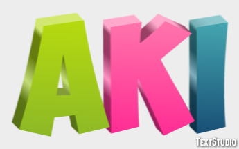 Aki Text effect
