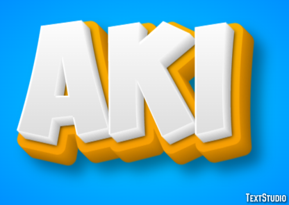 Aki Text Effect