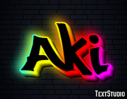 Aki Text effect