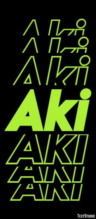 Aki Text Effect