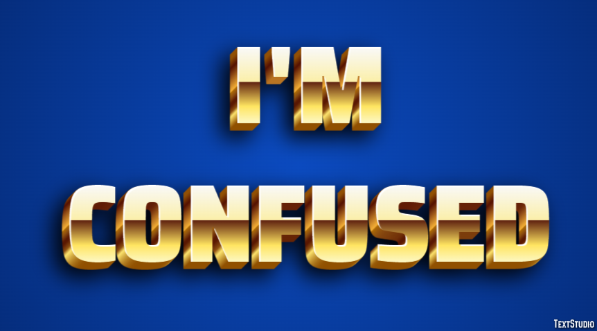 I'm confused Text Effect