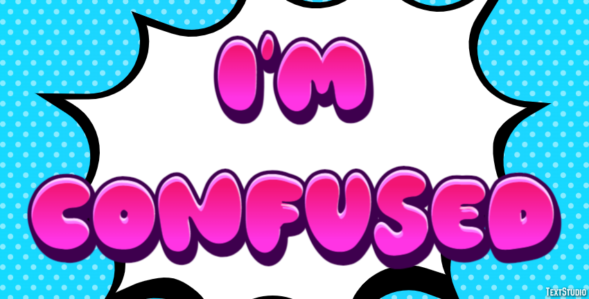 I'm confused Text Effect
