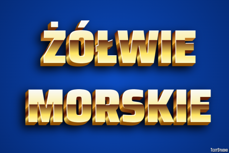 żółwie morskie Efekt tekstowy