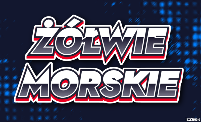 żółwie morskie Efekt tekstowy