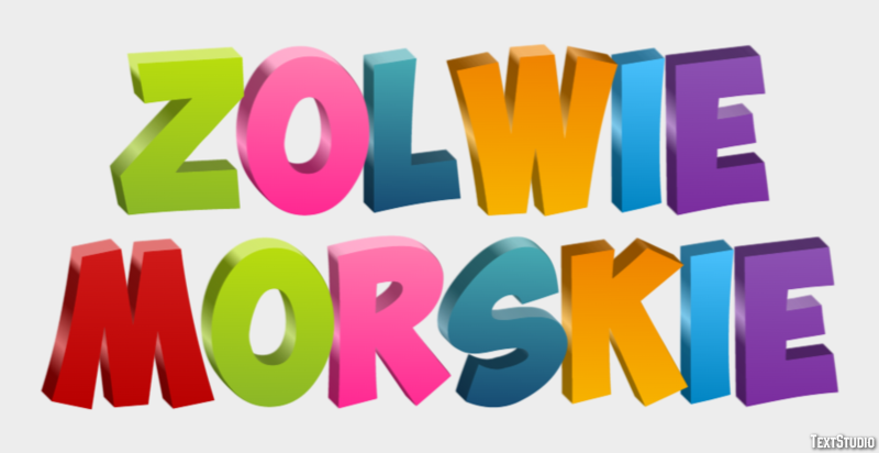 żółwie morskie Efekt tekstowy