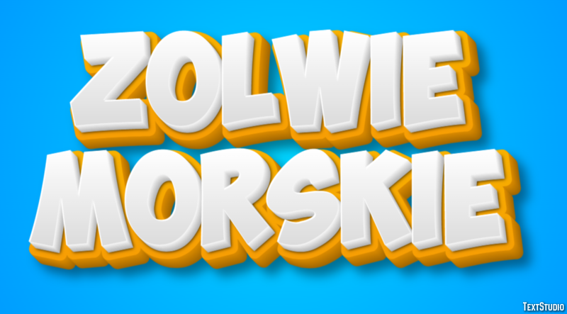 żółwie morskie Efekt tekstowy