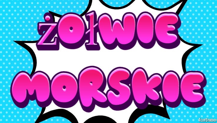 żółwie morskie Efekt tekstowy