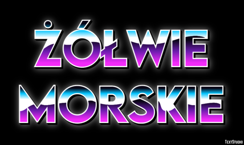 żółwie morskie Efekt tekstowy