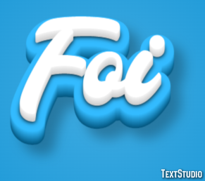Foi Efeito de texto