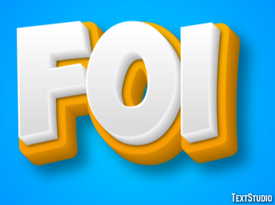 Foi Efeito de texto