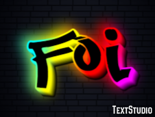 Foi Efeito de texto