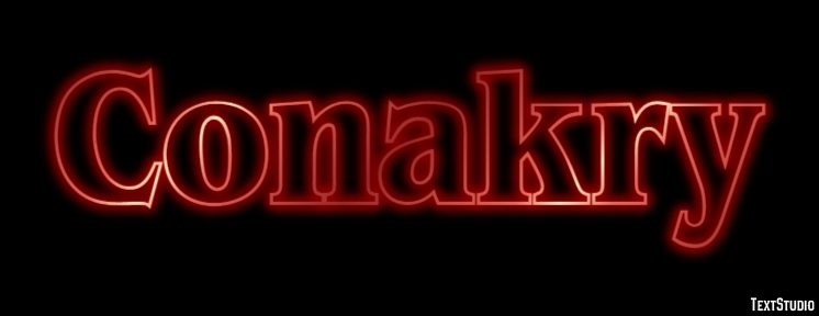 Conakry Efekt tekstowy