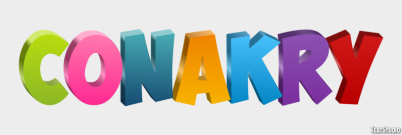 Conakry Efekt tekstowy