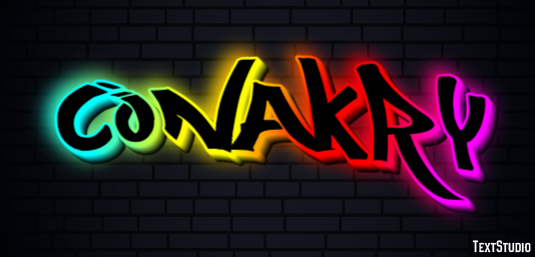Conakry Efekt tekstowy