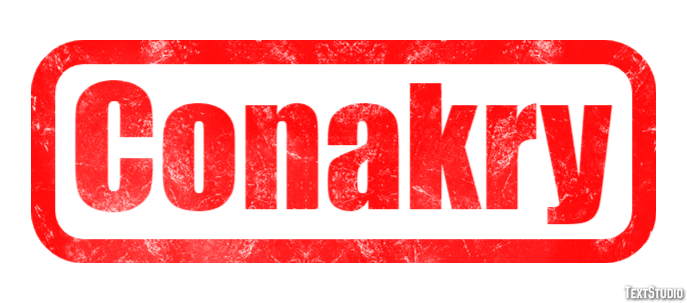 Conakry Efeito de texto
