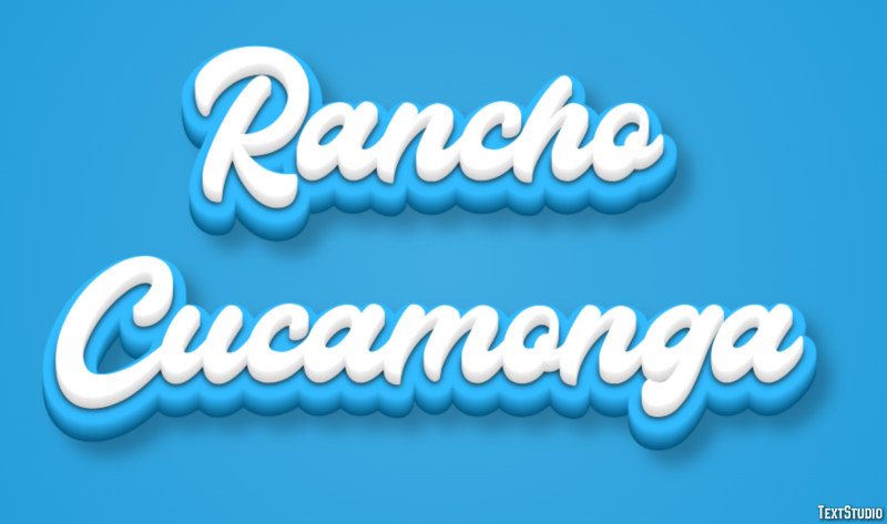 Rancho Cucamonga Efekt tekstowy