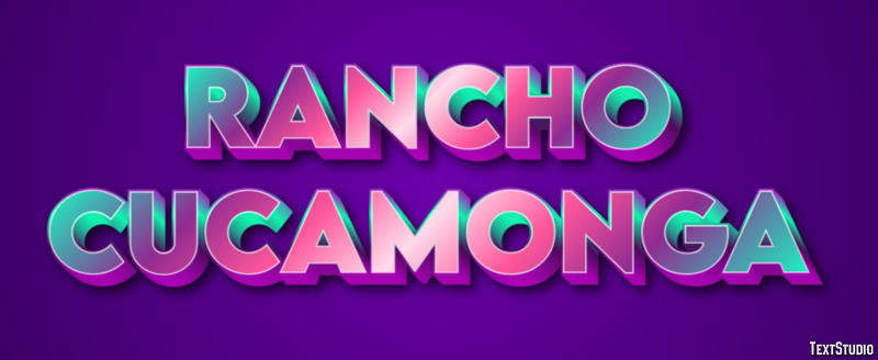 Rancho Cucamonga Efekt tekstowy