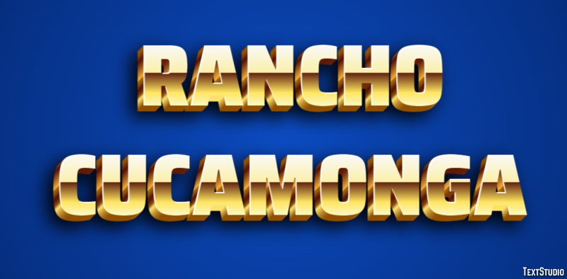 Rancho Cucamonga Efekt tekstowy