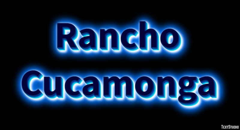 Rancho Cucamonga Effet de Texte