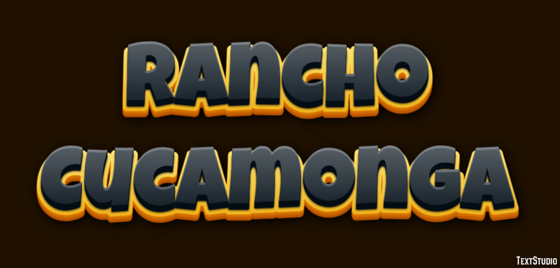 Rancho Cucamonga Efekt tekstowy