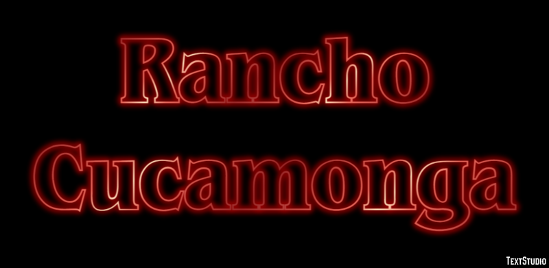 Rancho Cucamonga Efekt tekstowy