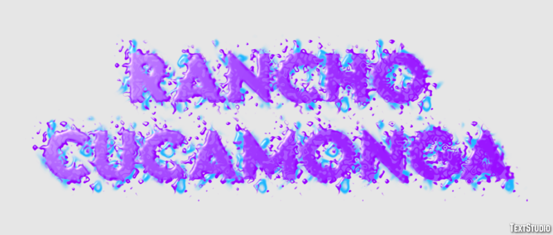 Rancho Cucamonga Effet de Texte