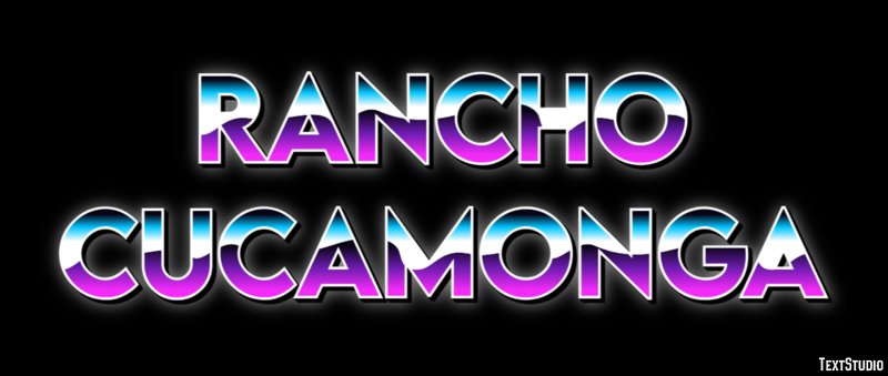 Rancho Cucamonga Efekt tekstowy