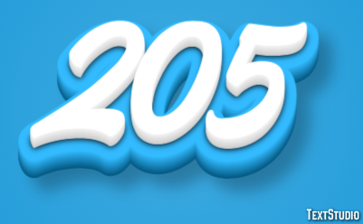 205 Text Effect