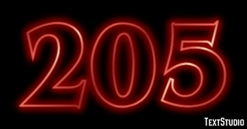 205 Text effect