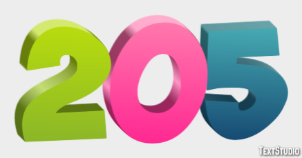 205 Text Effect