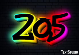 205 Text Effect