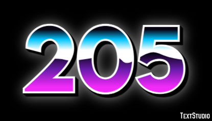 205 Text Effect